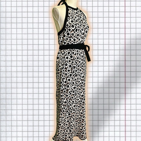 NWT Diane von Furstenberg for Target ‘Halter Tie-Neck Neutral Poppy Dress’ Sz L - Picture 14 of 16